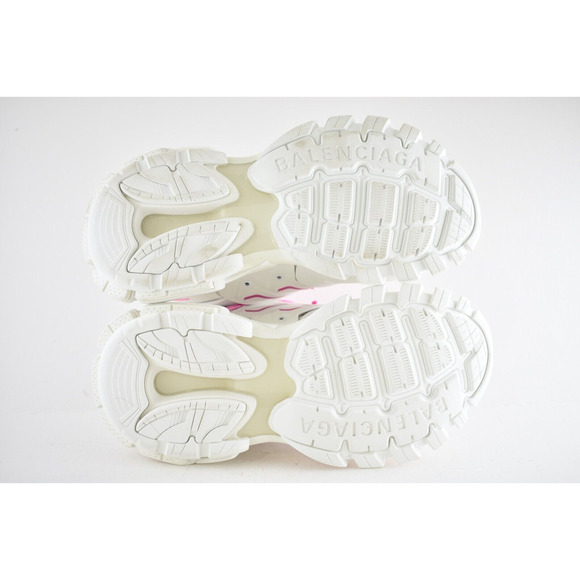 Balenciaga Track Sneaker Pink White Lace Up Tie Low Top Platform Flat Trainer 40 - Picture 12 of 12